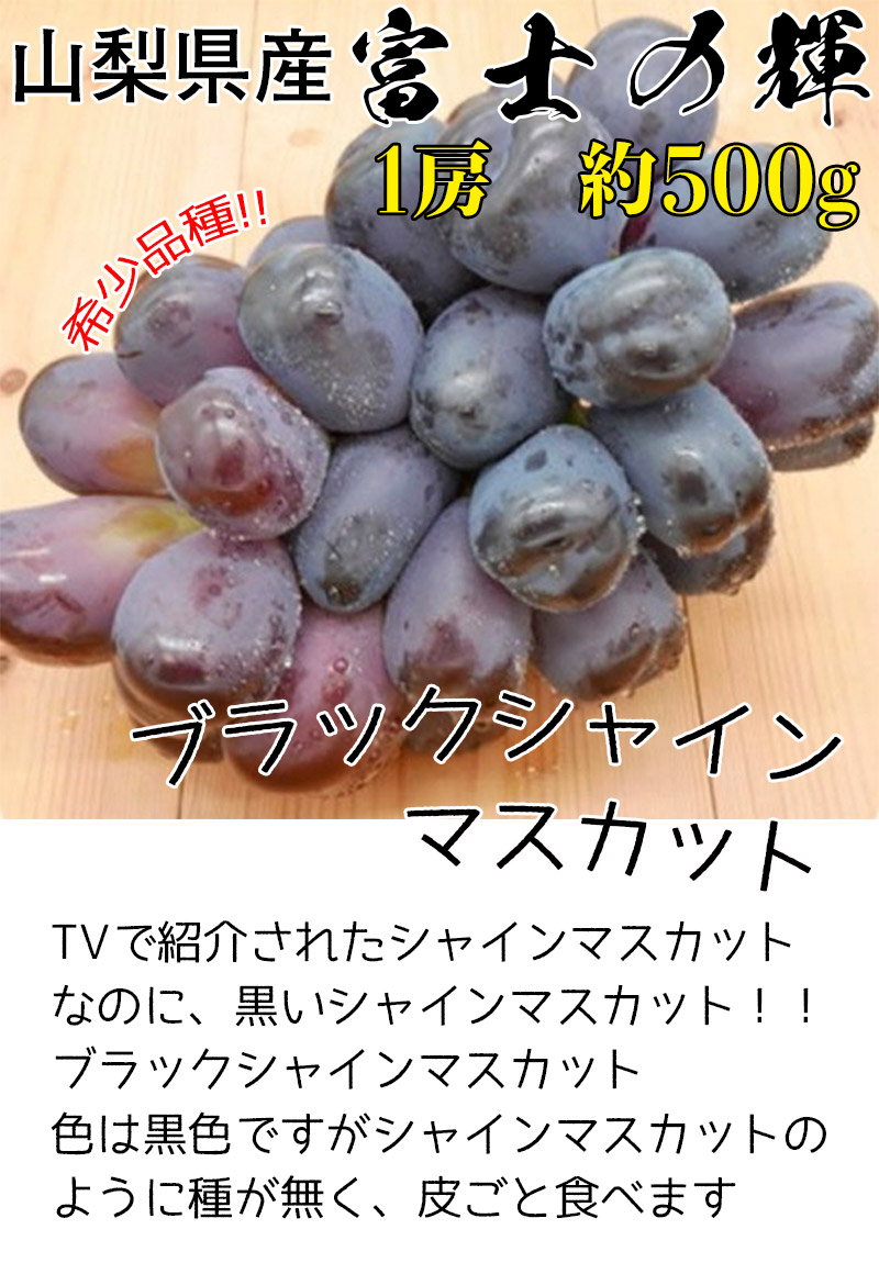 山梨県産ぶどう　ブラックシャインマスカット　10房入り箱込み約5.5kg ぶどう シャインマスカット ブラックシャインマスカット 山梨県産 富士