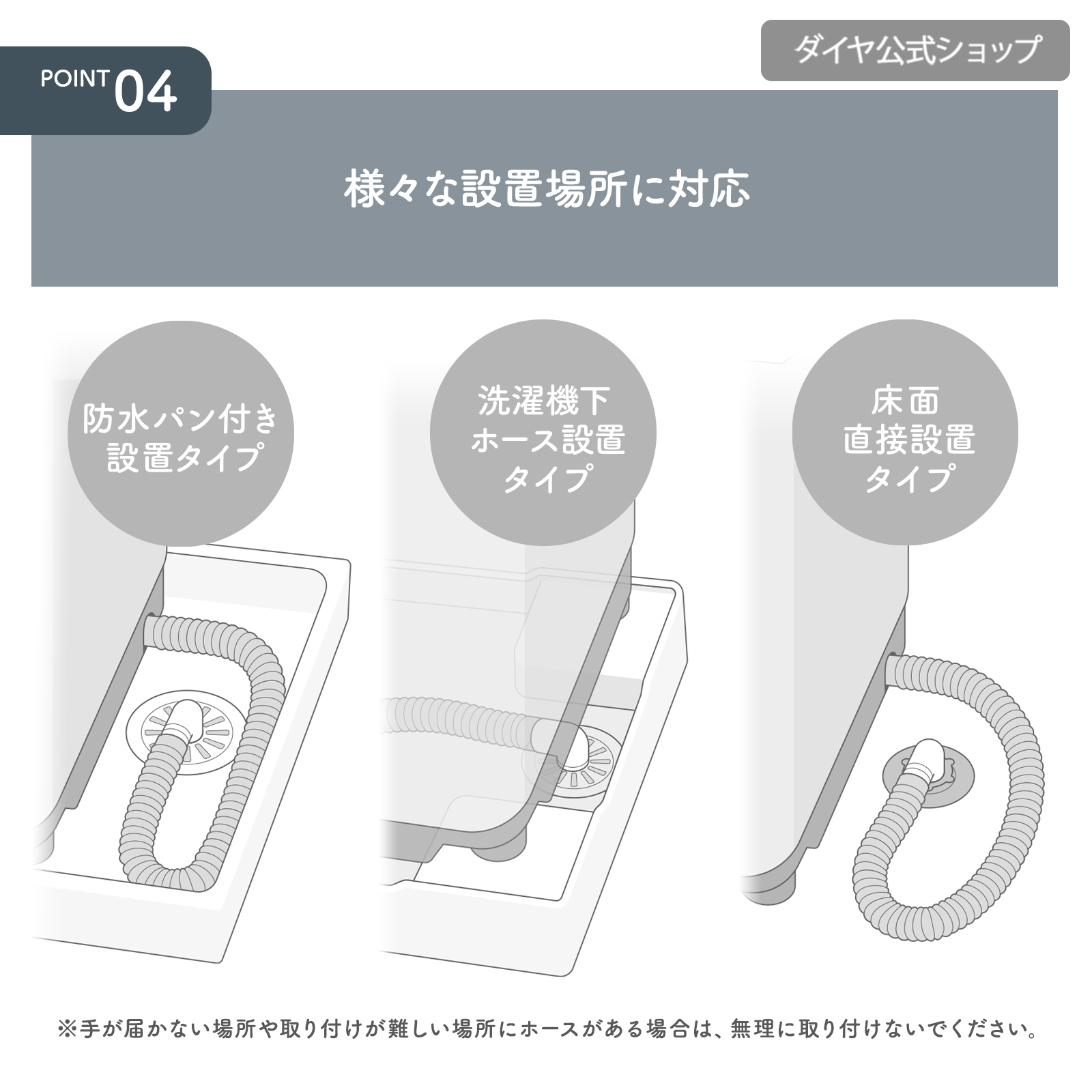 【12/3入荷分完売 次回1月入荷予定 お気に入り登録で入荷時通知】【洗える 洗濯機排水ホースカバー】  洗濯可能 繰り返し使える 排水口 掃除 | Flaundry | 08