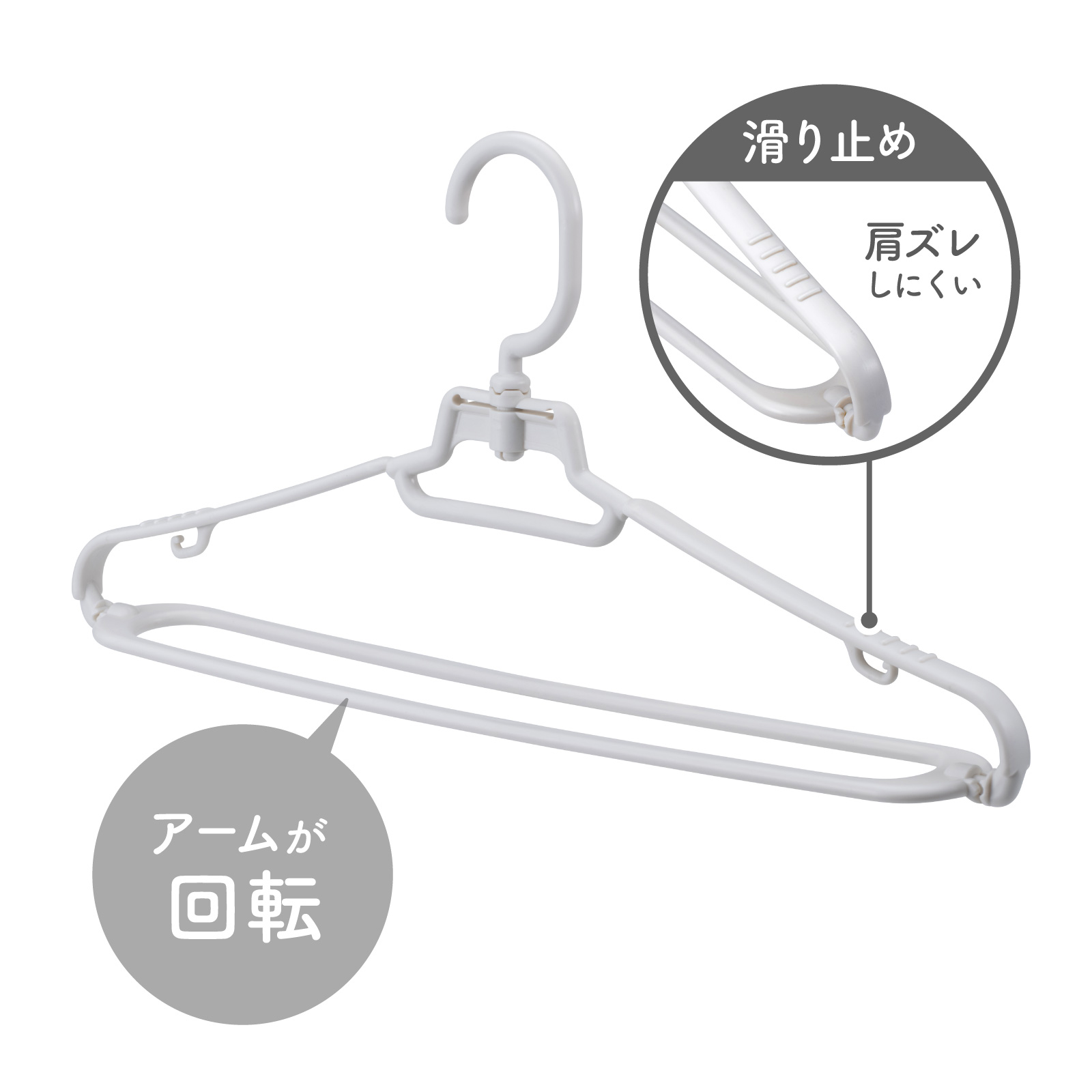 DAIYA（ダイヤ） 5本セット ハンガー 送料無料 スリム収納 早く乾く