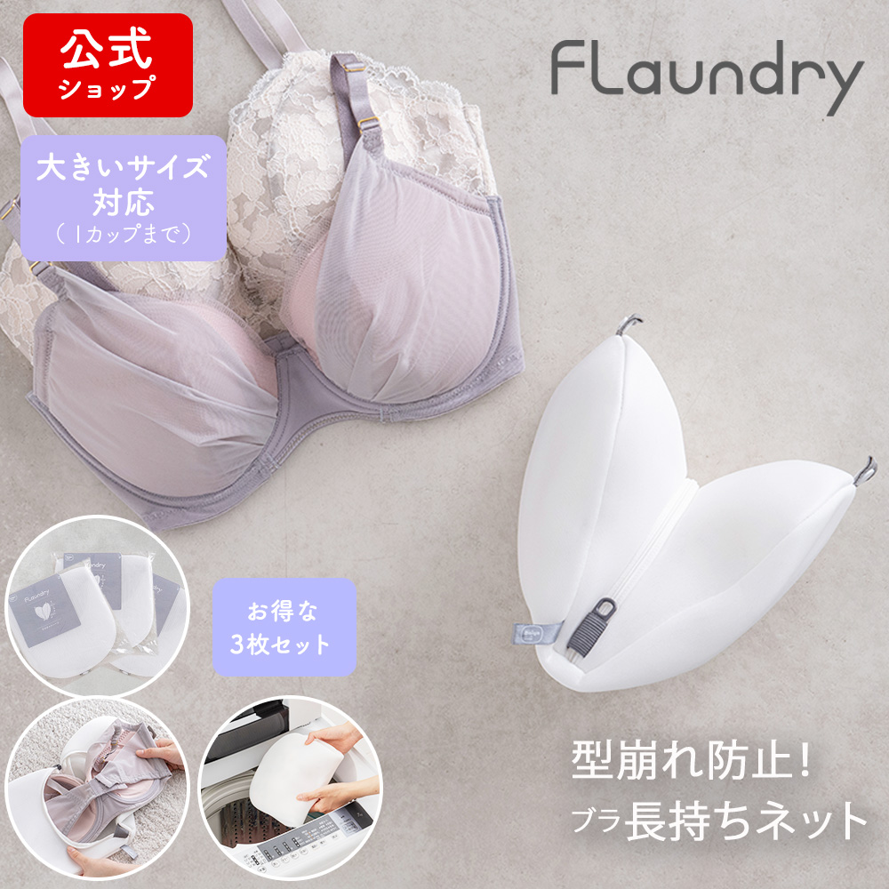 洗濯ネット ブラジャー ブラジャーネット ブラジャー用 型崩れ防止　お得な3枚セット 大きいサイズ対応 無蛍光 ふわふわ生地 ドラム式 送料無料