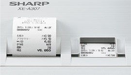 軽減税率対応　レジスター　シャープ　XE-A307-W　ホワイト　すぐ使える安心設定済プラン　SHARP　インボイス対応　軽減税率対応