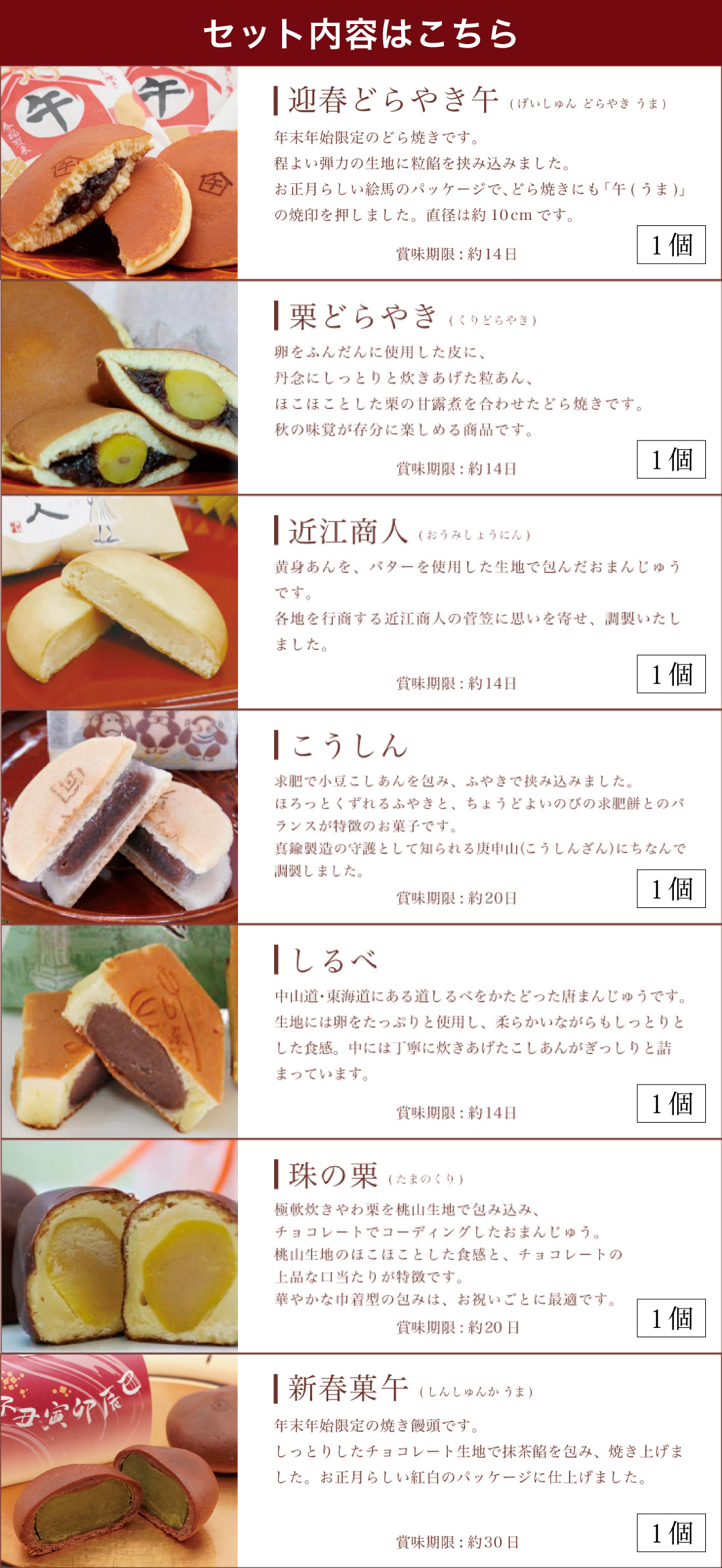 詰め合わせ内容