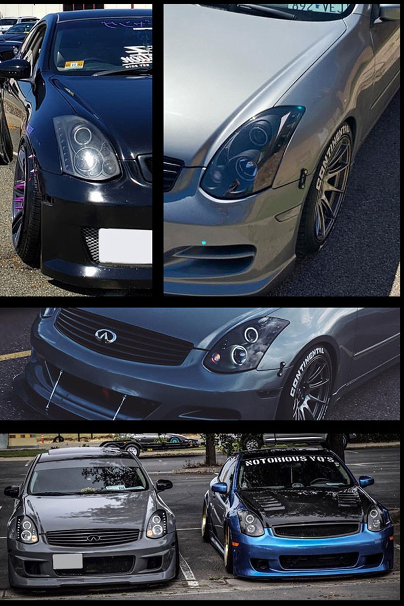 スカイラインクーペ ヘッドライト V35 イカリングヘッドライト G35 CPV35 インフィニティ 78WORKS (L213 :  78works0080 : カスタムパーツ専門店 Daizen - 通販 - Yahoo!ショッピング