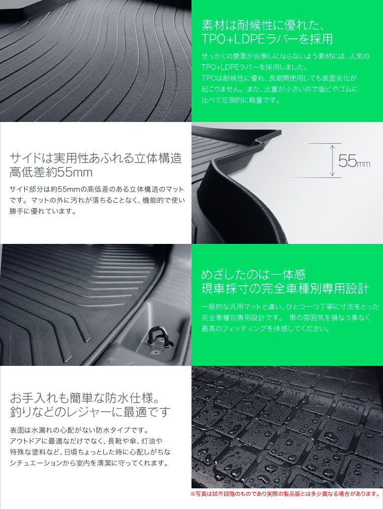 ZVW40/41 プリウス α 立体 ラゲッジ トレイ ブラック×グレー ZVW40/41 プリウス α 立体 ラゲッジ トレイ ブラック×グレー