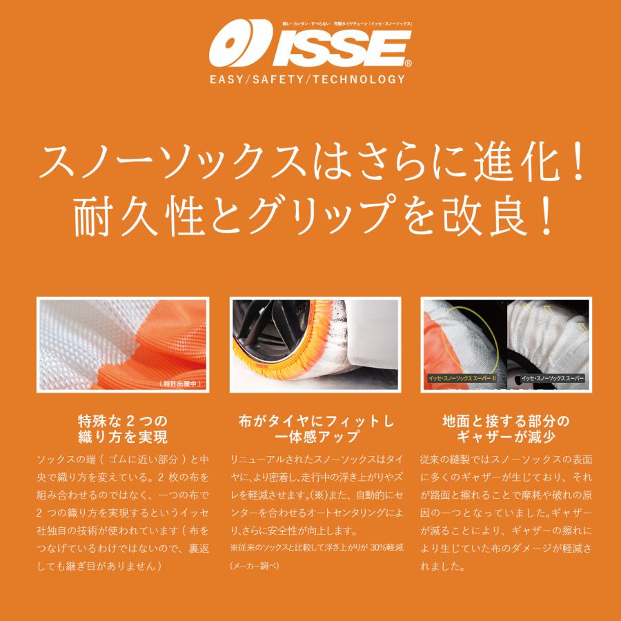 スノーソックス 245/40R17 布製タイヤチェーン 17インチ 非金属