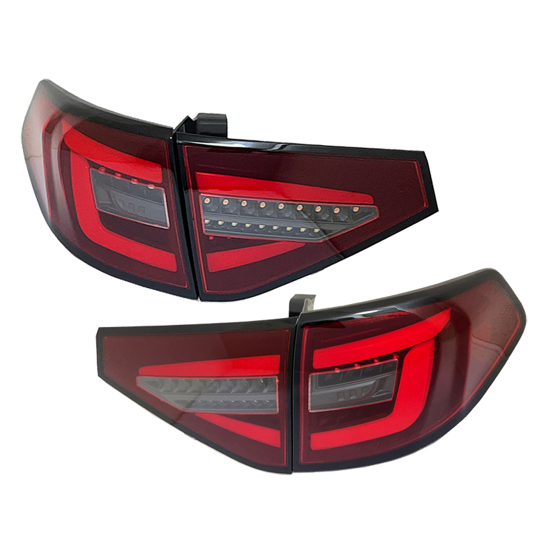 インプレッサ インプレッサWRX STI LEDテール GH系 GRB系 5ドア用 ファイバーLEDテールV2 ダークレッド CRYSTALEYE (J314DR｜daizens-shop