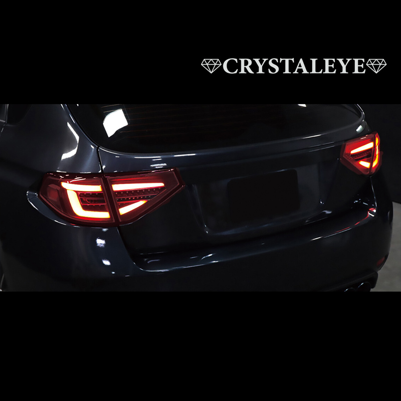 インプレッサ インプレッサWRX STI LEDテール GH系 GRB系 5ドア用 ファイバーLEDテールV2 ダークレッド CRYSTALEYE  (J314DR : crystaleye0279 : カスタムパーツ専門店 Daizen - 通販 - Yahoo!ショッピング