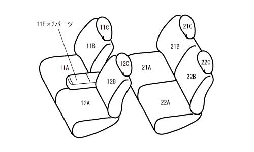 ムーヴカスタム シートカバー LA150S LA160S H26/12-H28/6 4人