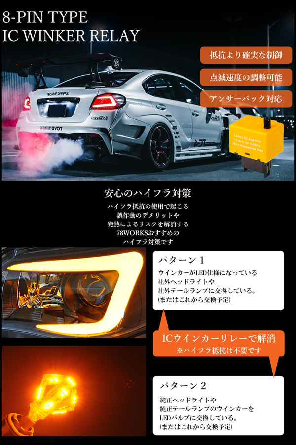 インプレッサ WRX STI LEDテール GH GR 5Dr ファイバーテール 流れる