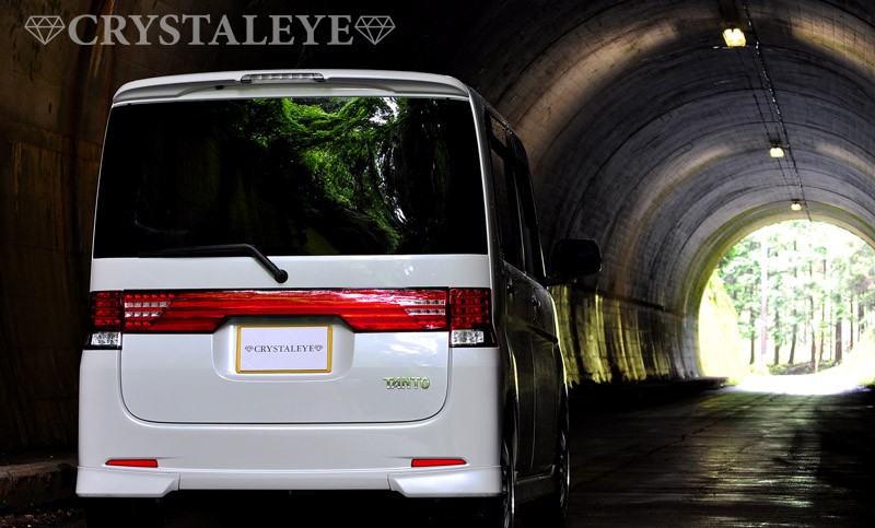 タントカスタム LEDリアガーニッシュ L375S L385S ファイバーLED