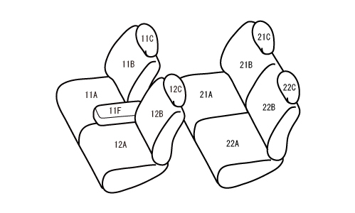 取寄商品 ルークス シートカバー B44A B45A B47A B48A R2/4-R5/6 4人 ヴィンテージ チェスターフィールド ベレッツァ/Bellezza (MI842