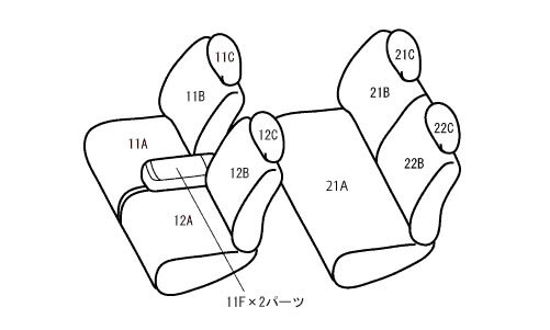 クーポン有り トッポBJ シートカバー H42A H47A H13/2-H16/5 4人 ベーシックα ベレッツァ/Bellezza (MI851