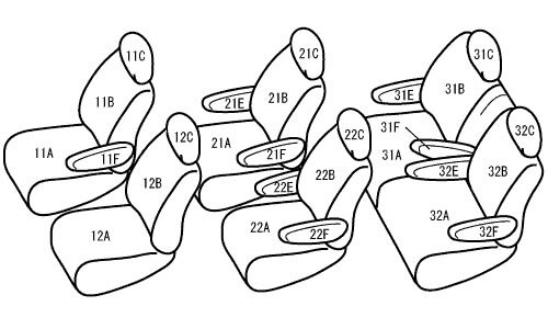 エスティマルシーダ シートカバー 10系 20系 H4/1-H8/8 7人