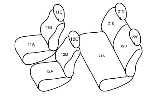 ヴィッツ シートカバー 130系 H23/1-H24/4 5人 アクシス ベレッツァ