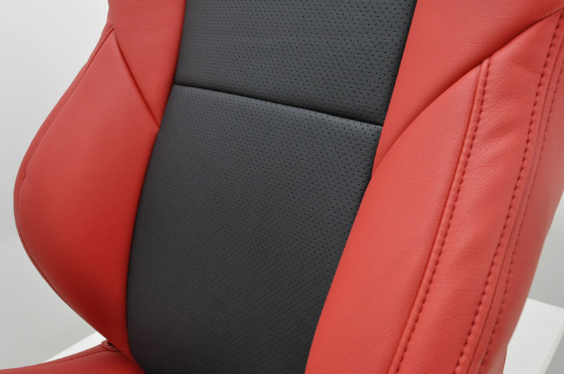 RECARO シートカバー SR-3 スポーツシートカバー レッド×センター