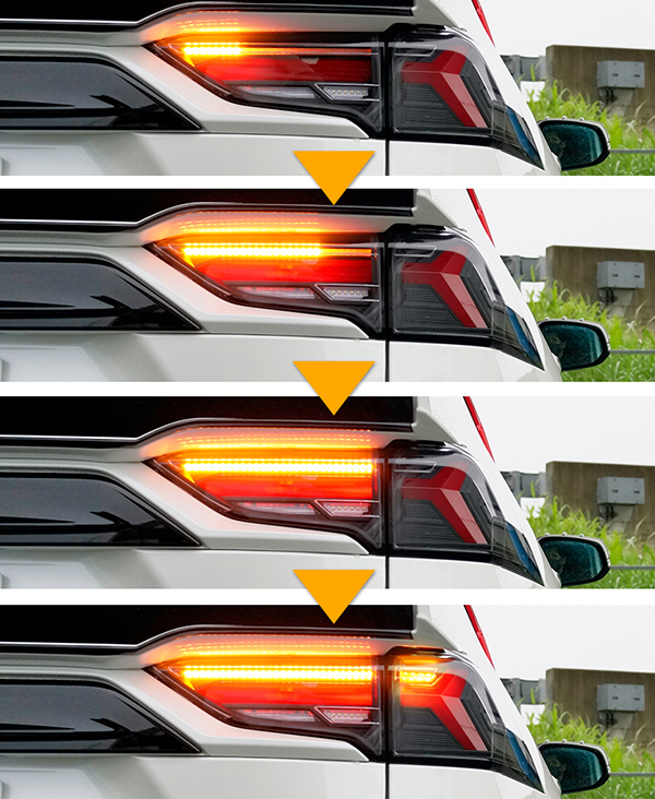 RAV4 LEDテール 50系 ファイバーLEDテール シーケンシャルウインカー