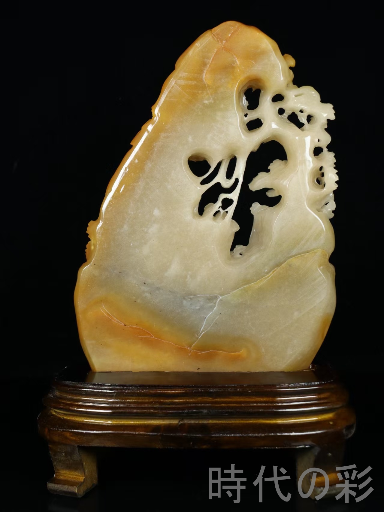 時代の彩】中国古美術 旧蔵 已未年春月昌碩作款 寿山田黄石彫刻 細密彫