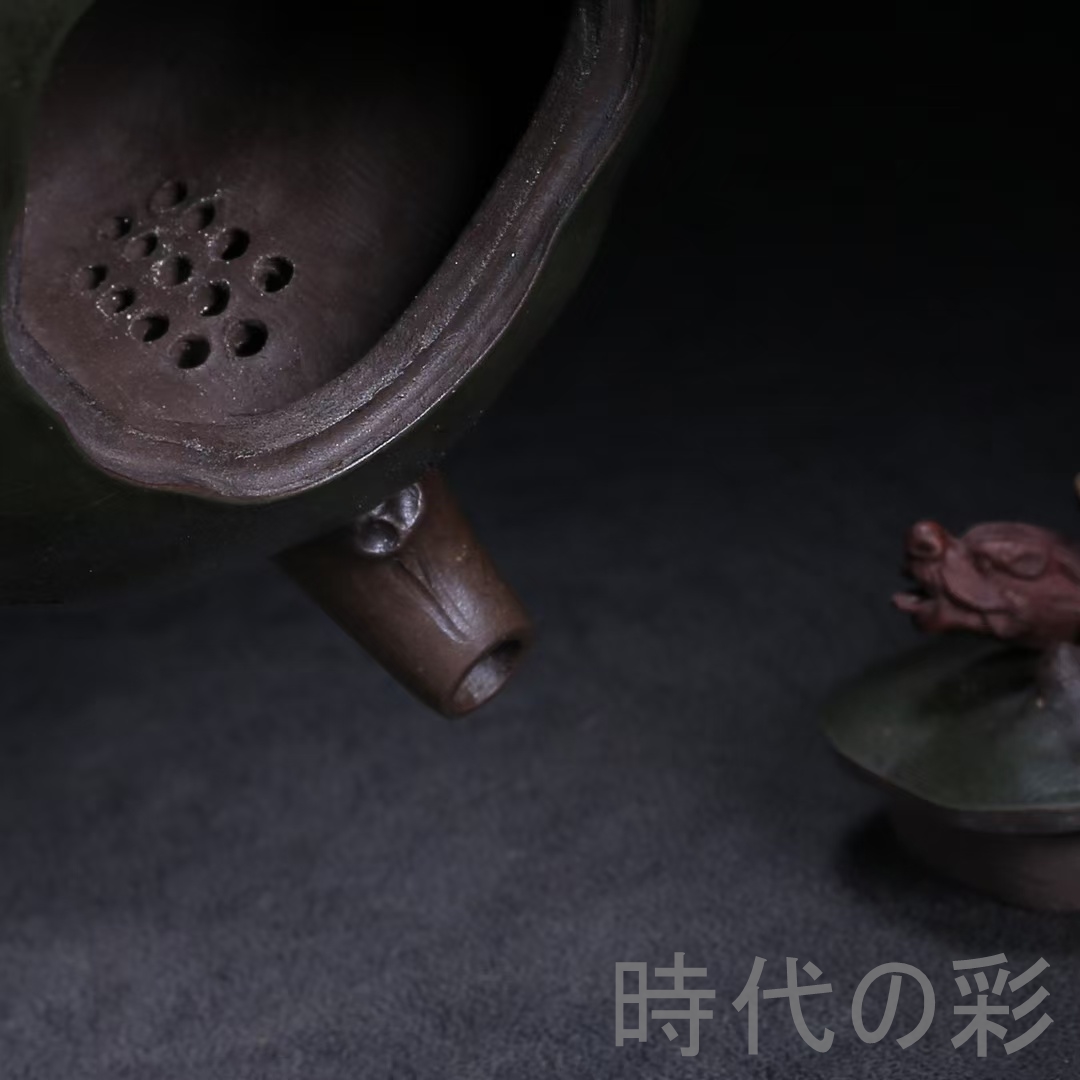 宜興紫砂壺原礦古銅泥龍泉壺(260ml) - 南山居 「時代の彩」【宜興紫砂