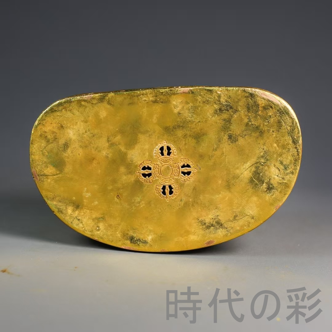 時代の彩】中国古美術 鍍金銅 描金 純銅製 多宝嵌仏像 仏具 密教法具