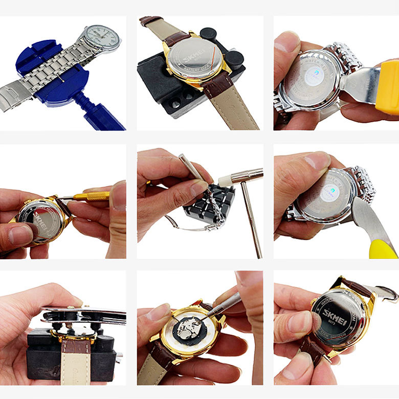 高評価の贈り物 腕時計 工具 147点セット 修理 ベルト バンド 電池 交換 メンテナンス