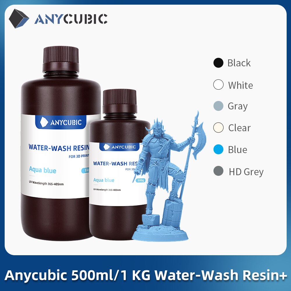 ANYCUBIC-3Dプリンター用UV樹脂 洗浄可能樹脂3Dプリンター 405nm Dlp液晶用洗える Kg 3Dプリンター 