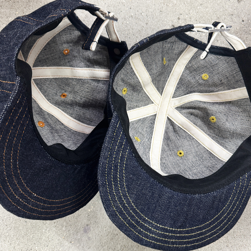 ポークパイハット d and h キバタ くすみオリーブセルビッチデニム xxl ポークパイハット d and h キバタ くすみオリーブセルビッチ