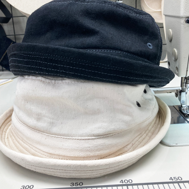 ポークパイハット d and h キバタ くすみオリーブセルビッチデニム xxl ポークパイハット キバタ くすみオリーブセルビッチデニム 6