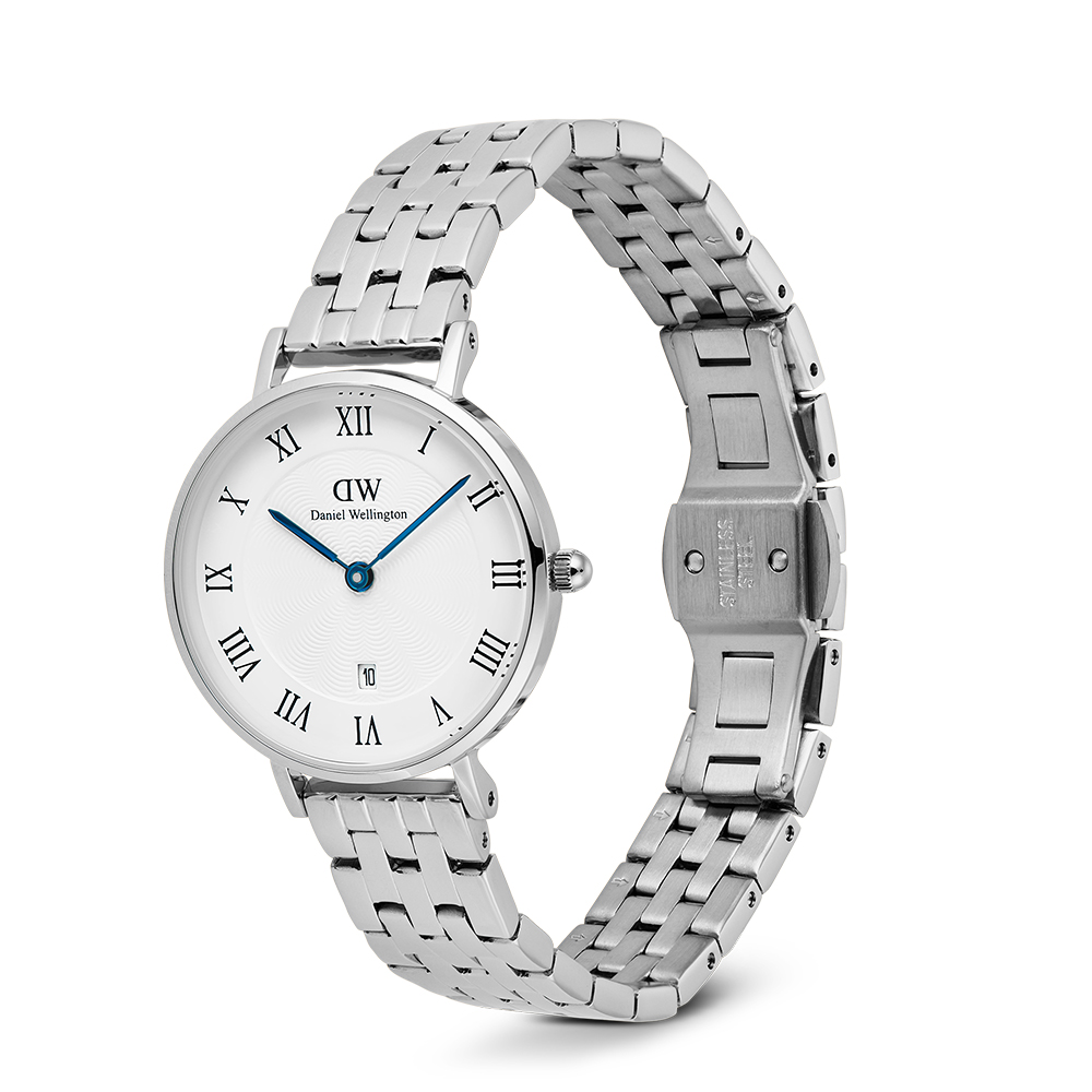 腕時計 レディース ダニエルウェリントン PETITE ROMAN NUMERALS DATE ゴールド シルバー DW 時計 ブランド 母の日の画像
