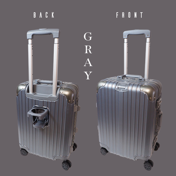 キャリーケース キャリーバッグ スーツケース アルミフレーム 多機能 Mサイズ ドリンクホルダー ｍサイズ 2泊3日 旅行カバン 3泊4日 大容量  おしゃれ
