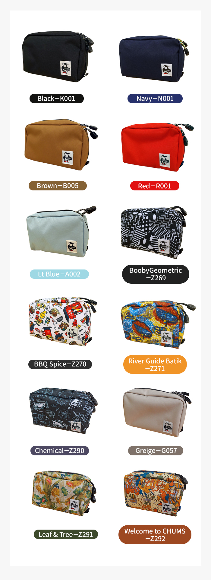 CHUMS チャムス RECYCLE WINDOW POUCH メンズ レディース ユニ