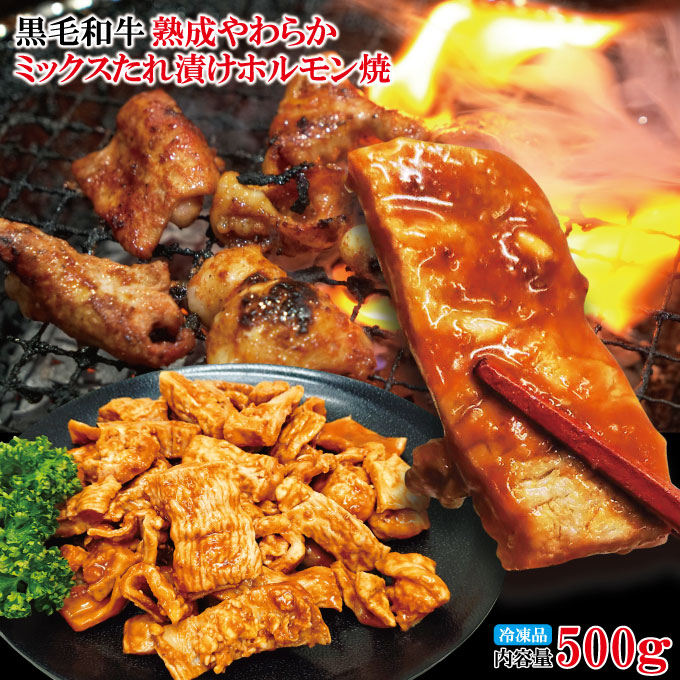 黒毛和牛熟成やわらかミックスたれ漬けホルモン焼 直営焼肉店の