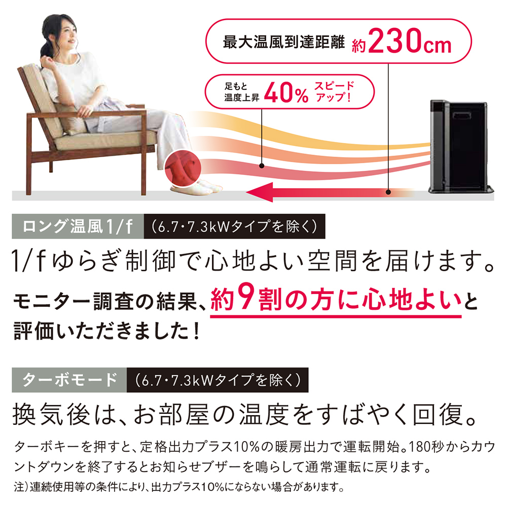 CORONA（コロナ） 石油ファンヒーター FH-VX6725BY(W) 大型タイプ 暖房