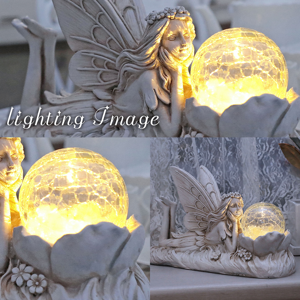 天使の眠り フェアリー 妖精 置物 オーナメント ドール 人形 レジン