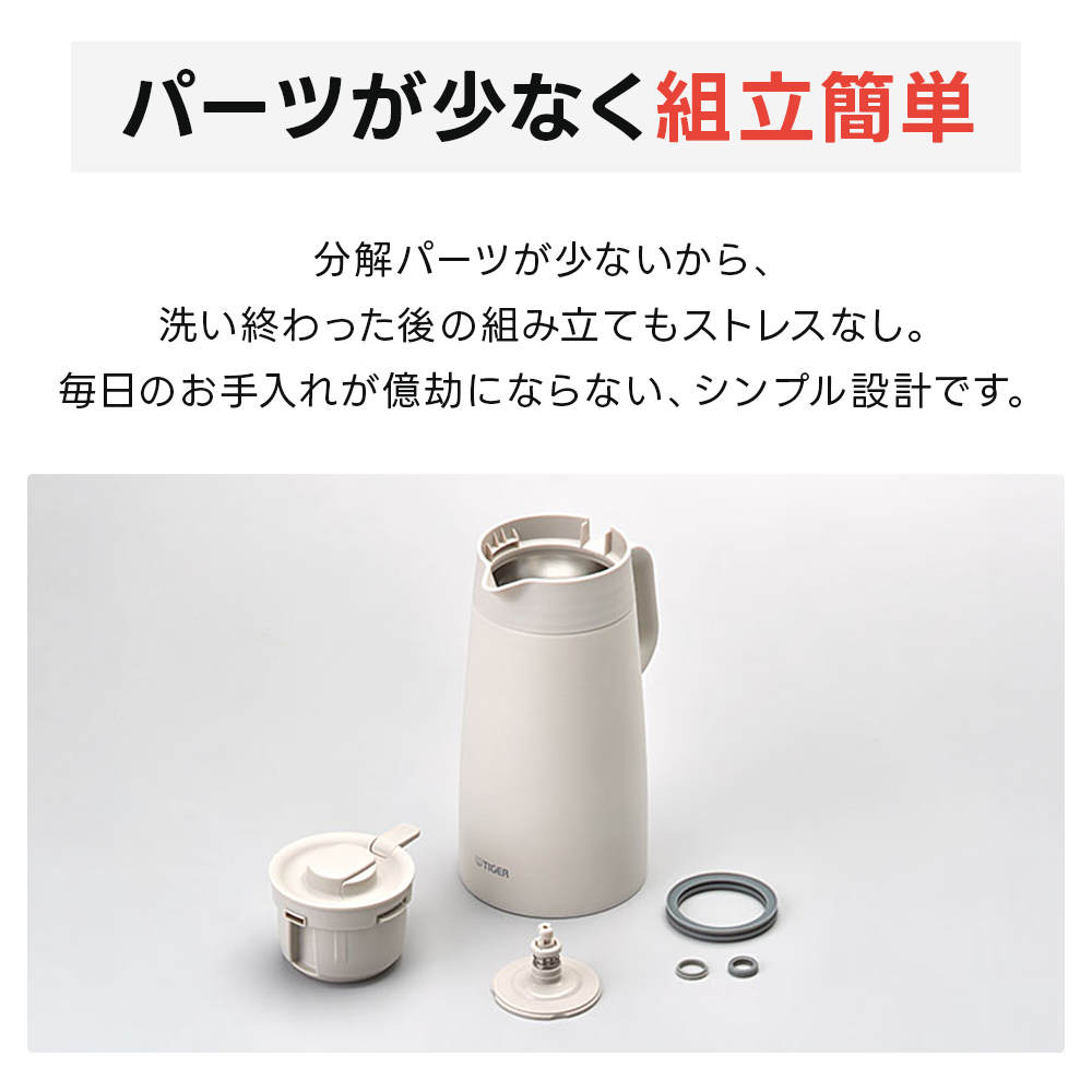 タイガー魔法瓶 真空断熱ステンレスポット PWR-A160 1.6L 保冷 保温