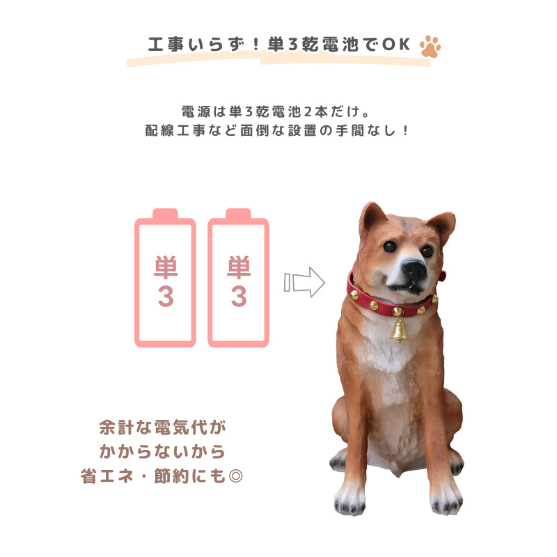 庭 置物 犬 ガーデンオーナメント 吠える ビッグリキ 本物そっくり 