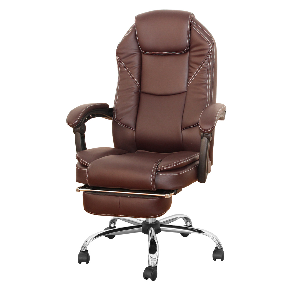 オフィスチェア リクライニング プレジデントチェア オットマン付き