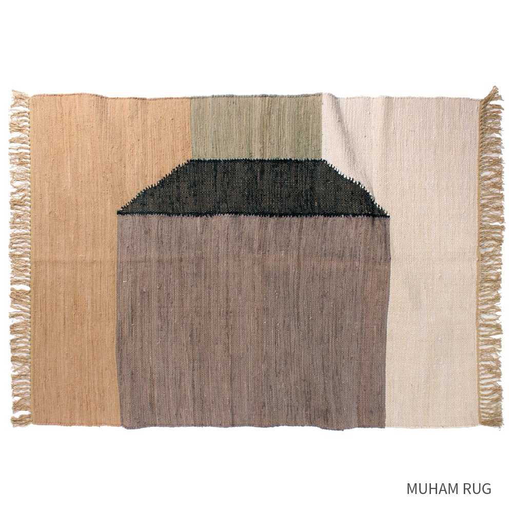 MUHAM & AHAM RUG ムハム アンド アハム ラグ 140×200cm コットン