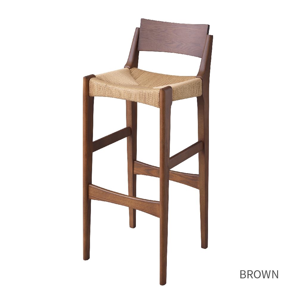 ペーパーコードチェア　2脚セット　ブラック　ハイチェア　カウンターチェア　北欧 KOMF papercode high chair ペーパーコード ハイチェア 椅子