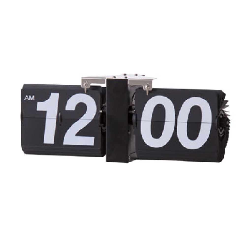 FLAP CLOCK 時計 置時計 卓上 壁掛け時計 パタパタ時計 ブラック