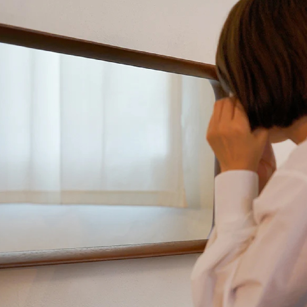 ミラー おしゃれ スタンドミラー 姿見 木製フ...の詳細画像3