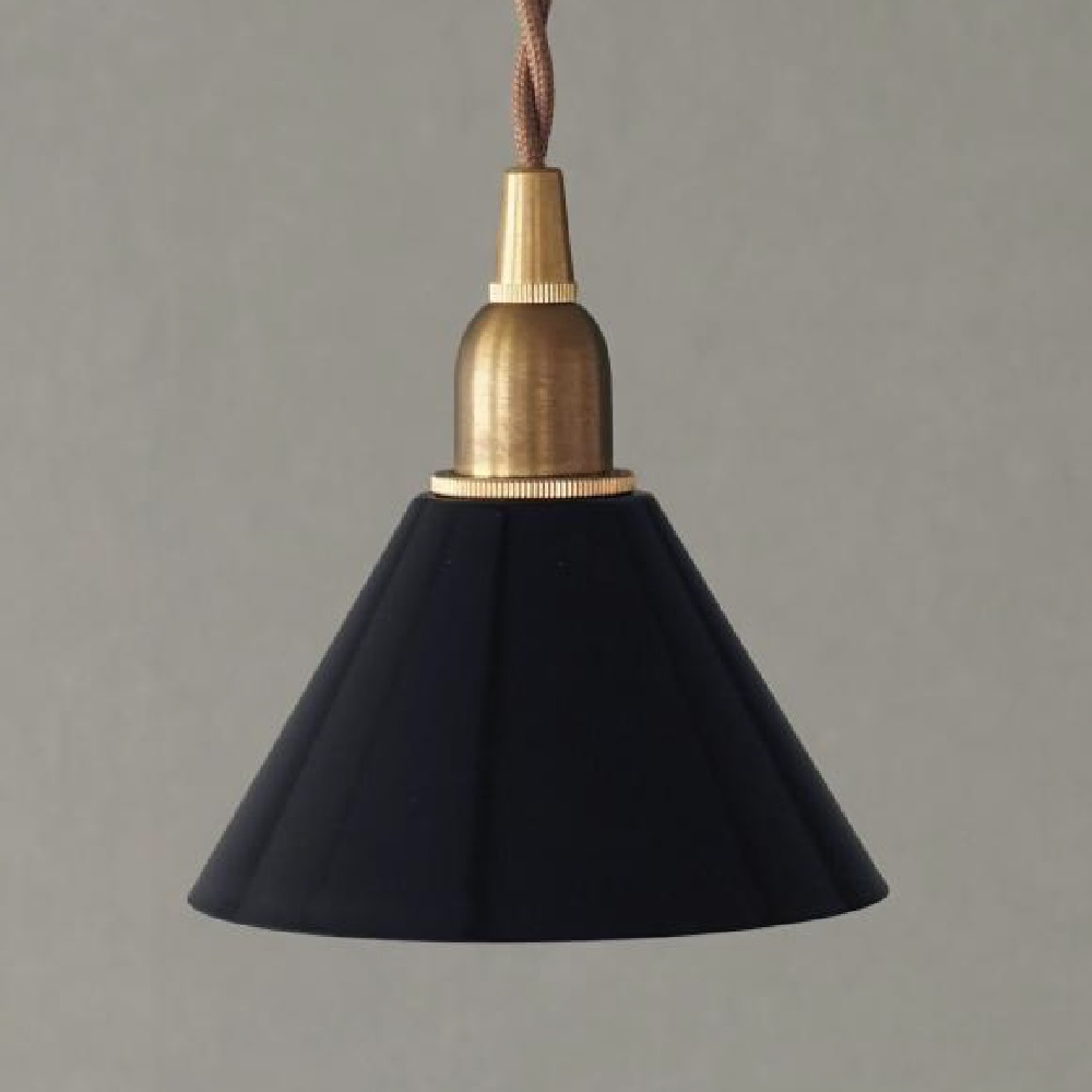 Pieni アイアンシェード コニック ペンダント E17灯具セット 1灯 直径