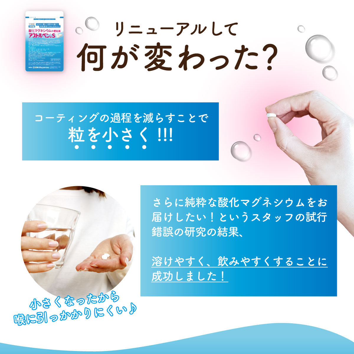 酸化マグネシウムお試しセット※【新処方】60錠アストルベン錠S＆【従来品】アストルベン400錠の酸化マグネシウム便秘薬を新旧お試し。　第3類医薬品 |  | 03