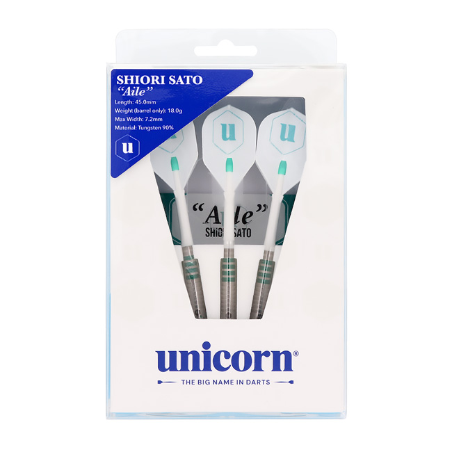 unicorn SHIORI SATO ダーツセット 18g unicorn(ユニコーン) Aile(エール) 2BA 佐藤詩織選手モデル (ダーツ