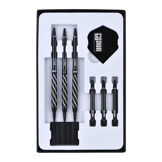 One80 NIKN Ⅱ ダーツ 20g ブラックシルバー One80(ワンエイティ) NIKN(ニケ) ver.2 2BA 20g Black Silver 棚原