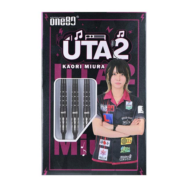 ウタ ワンエイティ > ブランド【ワ行】 > ソフトダーツ > ダーツ 22g 2BA ブラック 三浦歌織モデル ver.2 ダーツ