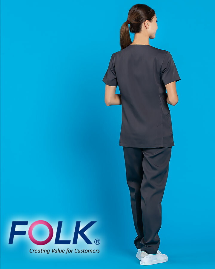 フォーク スクラブパンツ 白衣 医療用 フォークFOLK 6015sc レディース