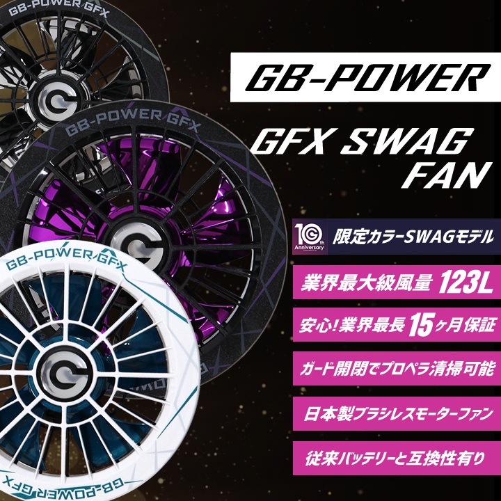 即日発送】長信ジャパン 空調服用（30V専用 ファン＆バッテリーセット