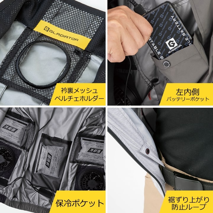 即日発送 グラディエーター 空調 ペルチェセット ウェア+ファン+