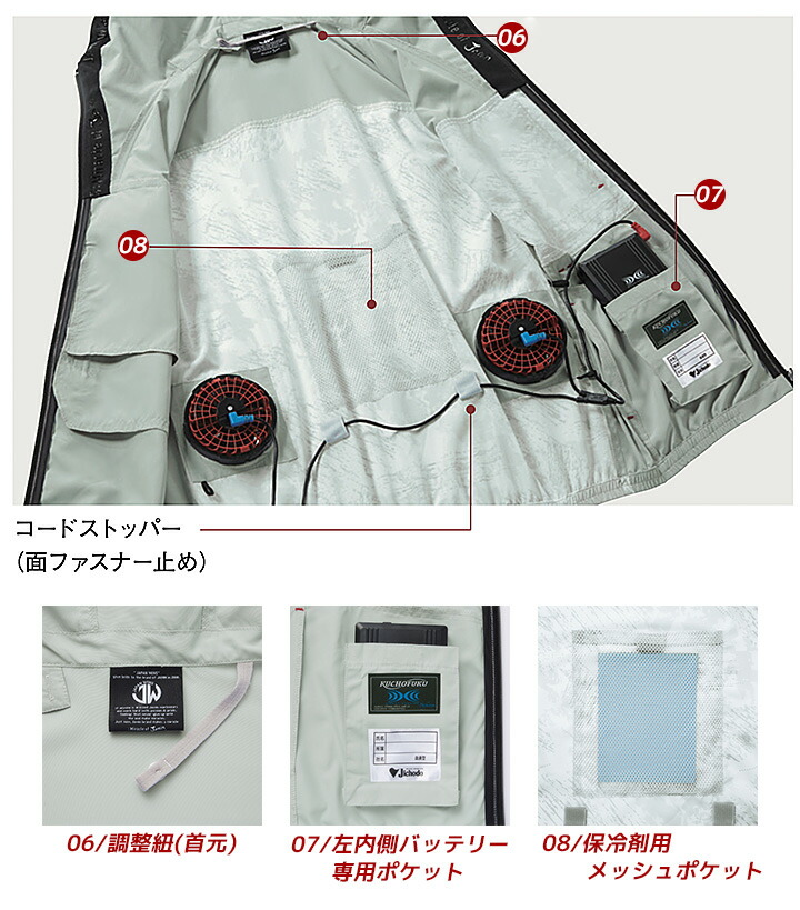 Jawin】 54130 空調服(R)ベスト（フード付）(ファン無し)[春夏