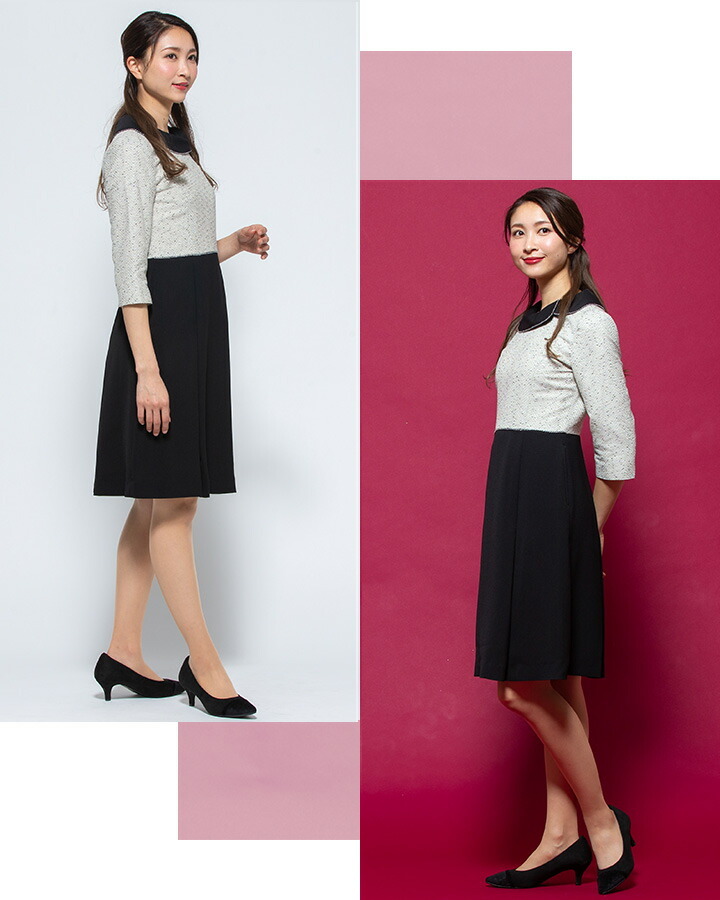 ジョア ワンピース 事務服 アンジョア enjoie 61680 コンシェルジュ